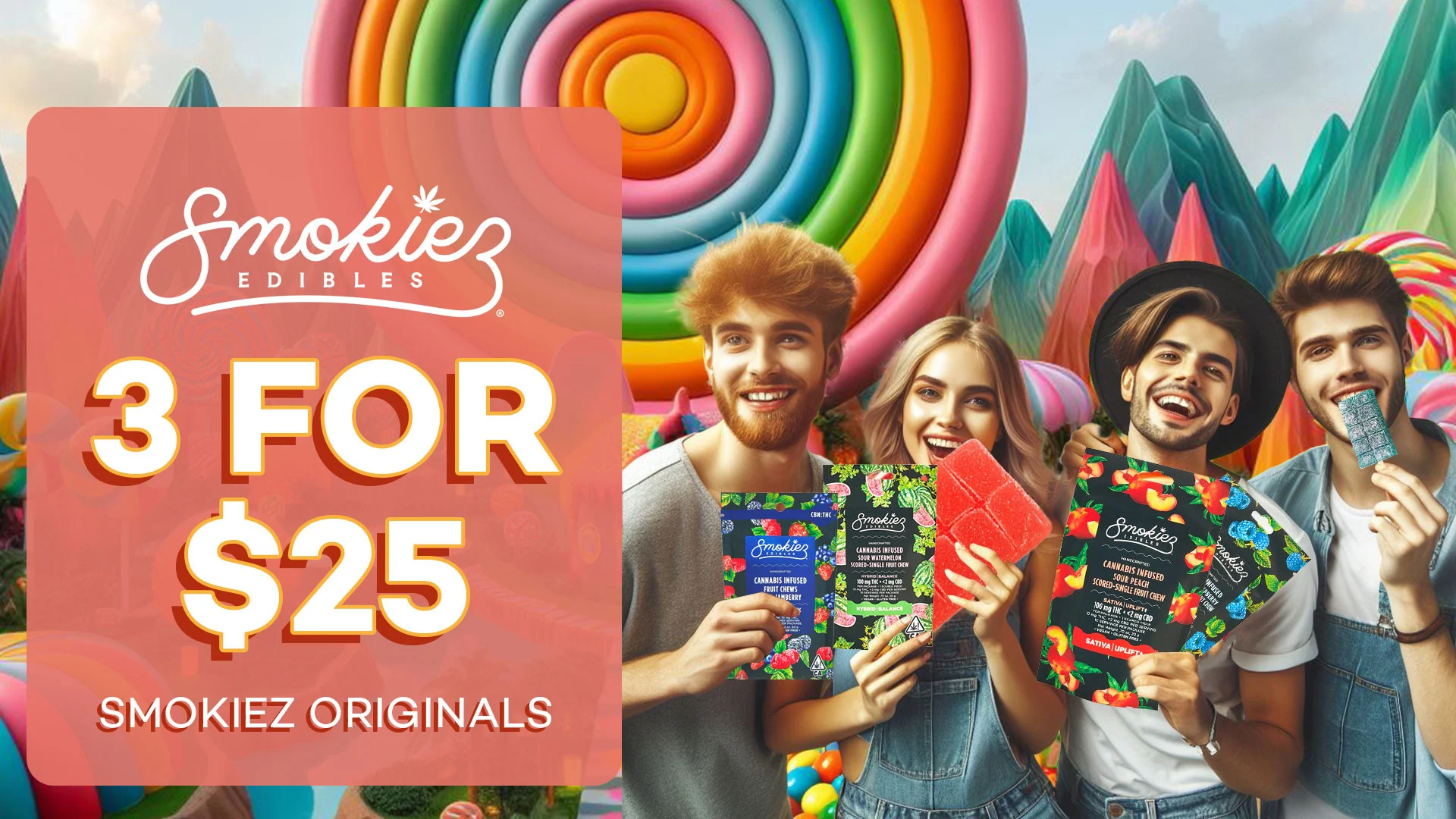 Smokiez Cannabis infused gummies and edibles promotion