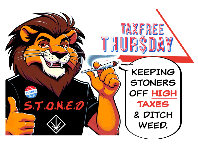 Stoned-Drug-Resistant-Lion-Funny-Urbn-Leaf-Tax-Free-Thursday