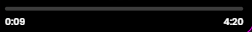 Scrollbar for Music Track