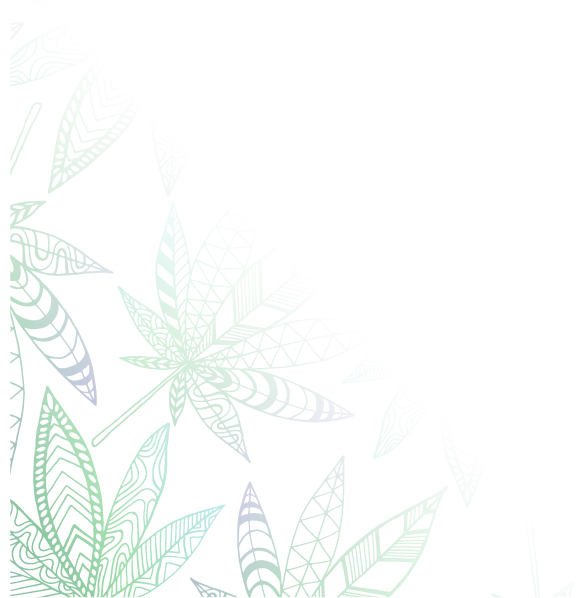 Psychedelic hemp leaf background image