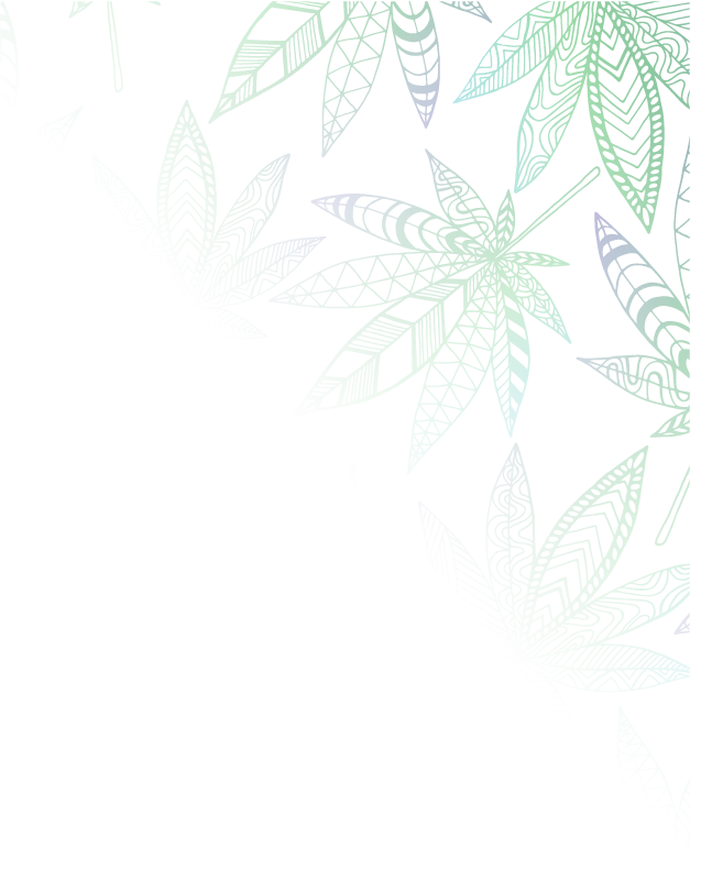 Psychedelic hemp leaf background image