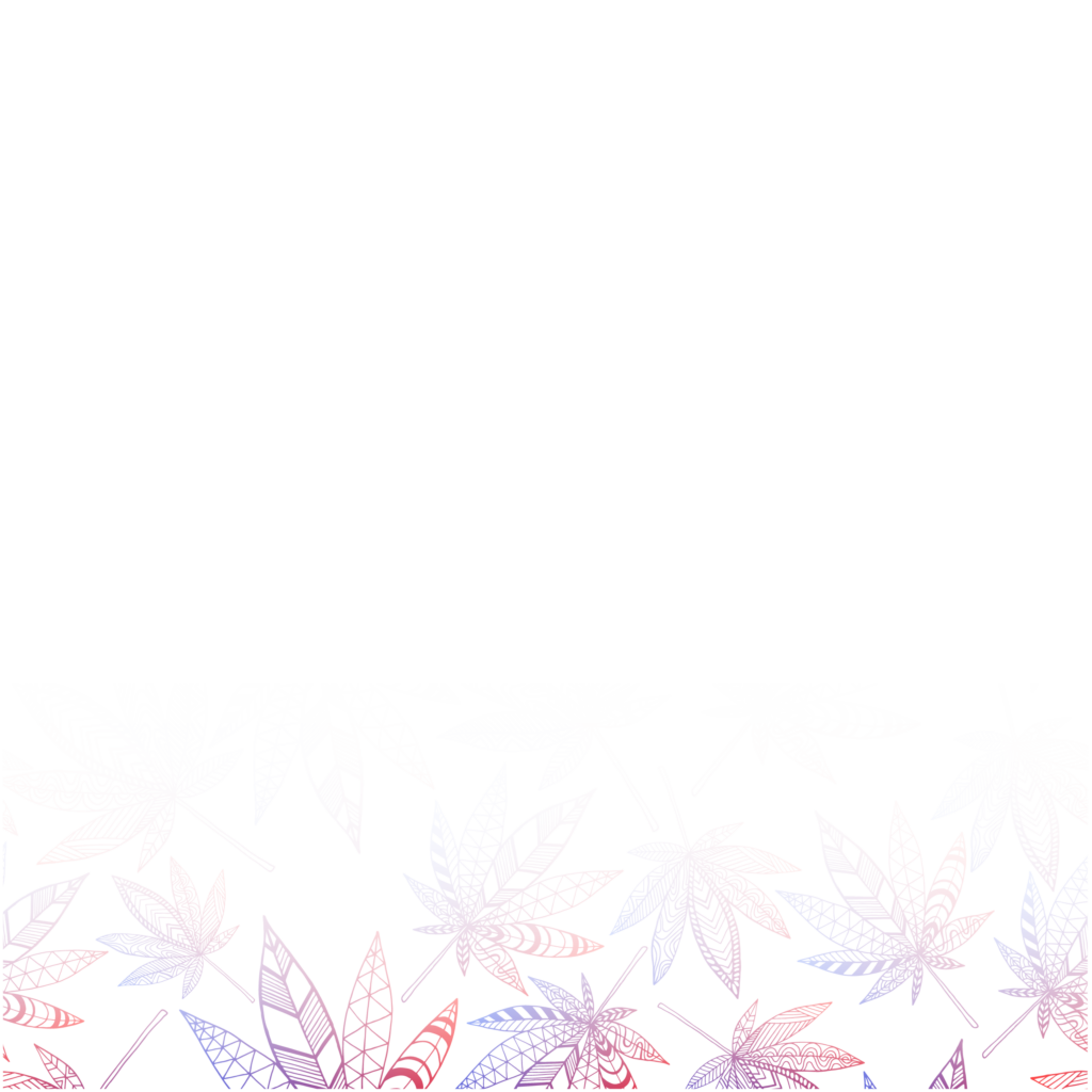 Red White and Blue Hemp Leaf Background